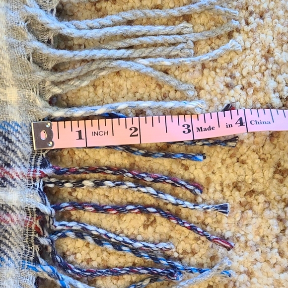 Aeropostale NWT plaid fringe blanket scarf - Picture 12 of 15